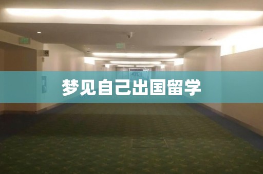 梦见自己出国留学